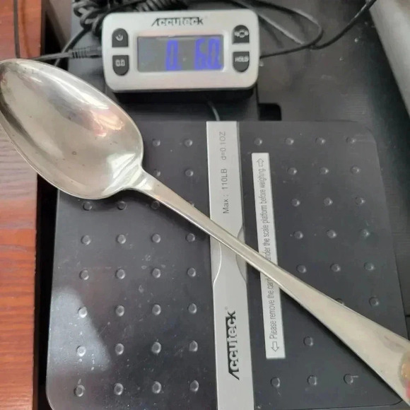 James Deacon & Sons Large Serving Spoon Antique 1900's Extra Plate 12 1/4" 60g - Picture 4 of 4